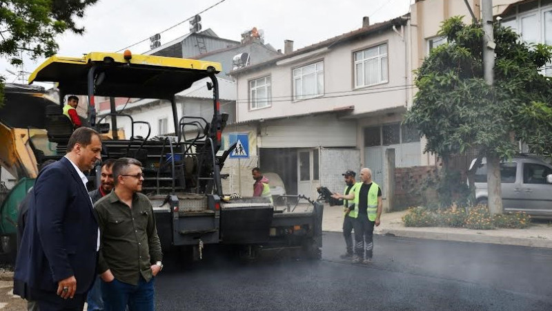 İznik'te yollar yenileniyor