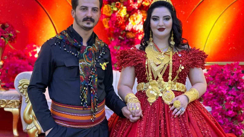 Geline kilolarca altın, damada ise 2 milyon TL’lik takı