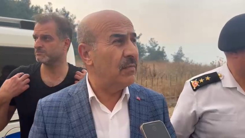 Bursa Valisi Demirtaş yangın bölgesinde