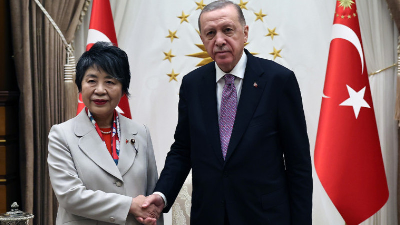 Cumhurbaşkanı Erdoğan, Japonya Dışişleri Bakanı Yoko’yu kabul etti