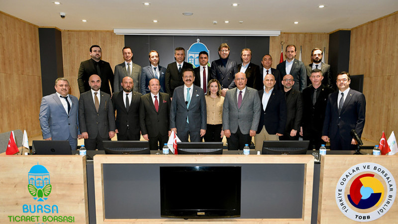 Bursa Ticaret Borsası, TOBB Başkanı Rifat Hisarcıklıoğlu'nu ağırladı