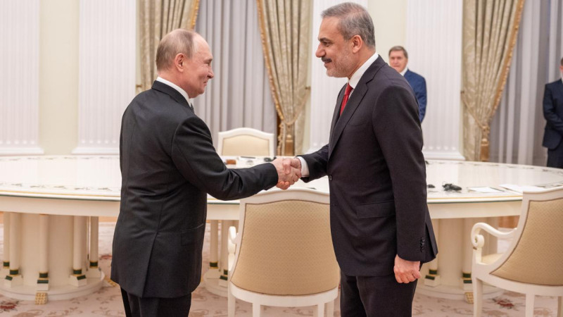 Dışişleri Bakanı Fidan, Putin tarafından kabul edildi