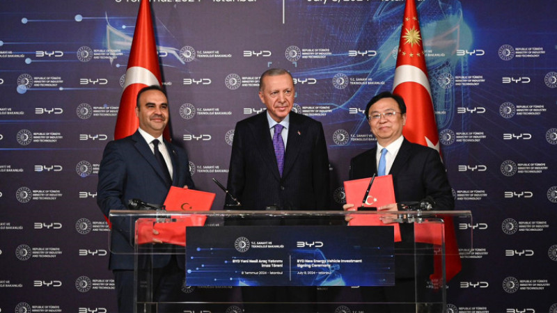 Dünya devi BYD’den Türkiye’ye yatırım kararı