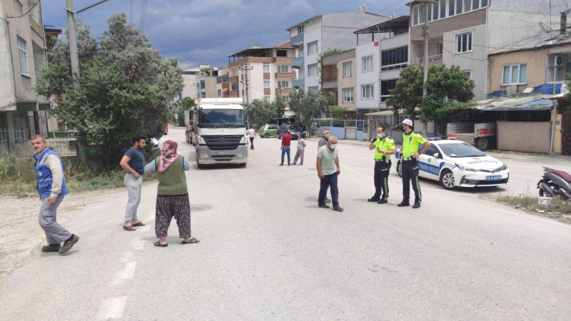 Bursa'nın o ilçesinde ağır taşıtlar tehlike saçıyor