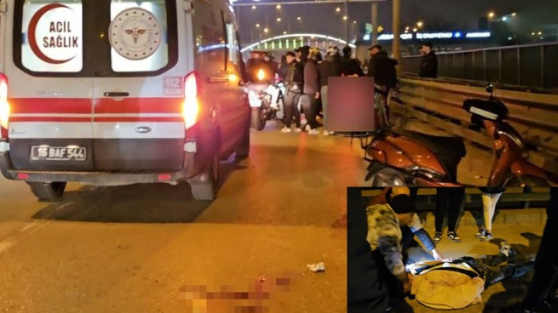 Bursa'da motosiklet sürücüsün hastanelik eden kaza!