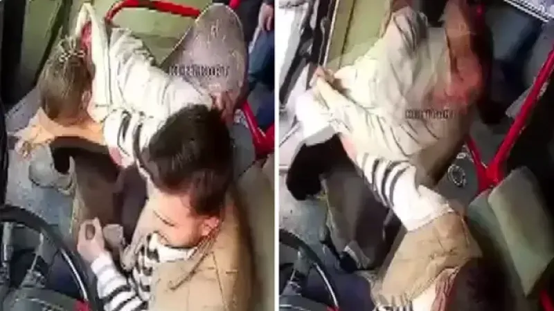 Otobüs kullanırken kocasını boynundan bıçakladı! 