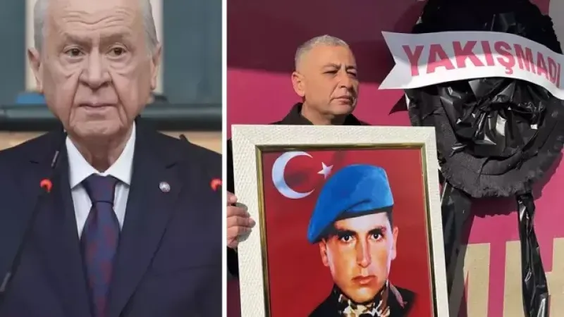 Şehit ailelerinden MHP'ye siyah çelenk!