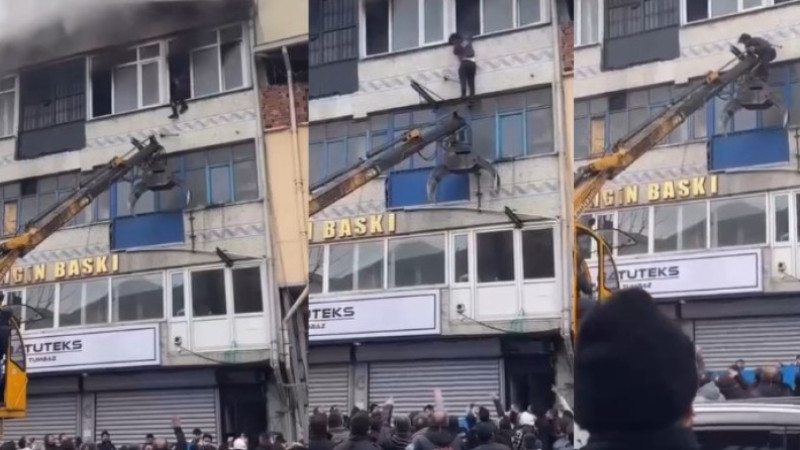 Bursa'da yangında can pazarı! Camı açıp kurtarılmayı bekledi