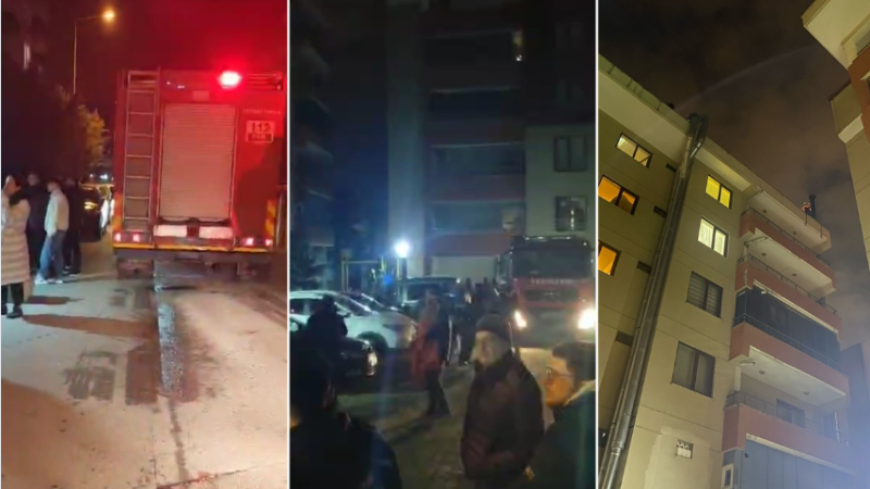 Bursa'da korkutan baca yangını: 2 bina tahliye edildi