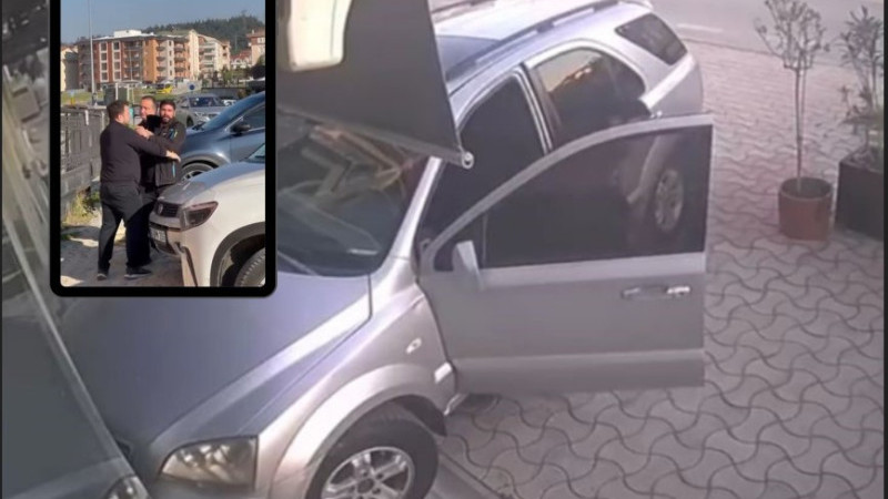 Kuaförlük yapan kiracısının dükkanına otomobille daldı...