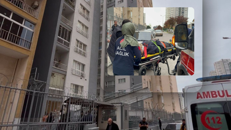 Bursa'da devrilen iskele bir işçiyi hastanelik etti!