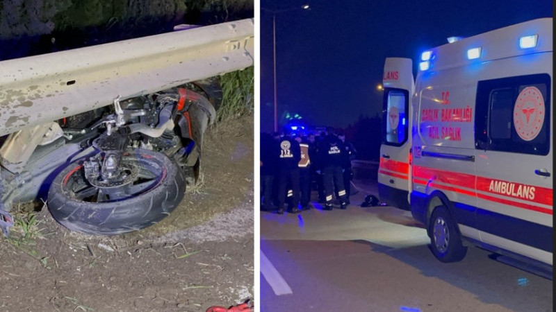 Bursa'da motosikletli feci şekilde can verdi!