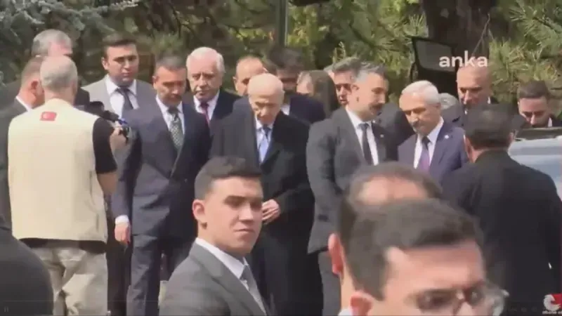 MHP lideri Bahçeli, 66 gün sonra ilk kez görüntülendi
