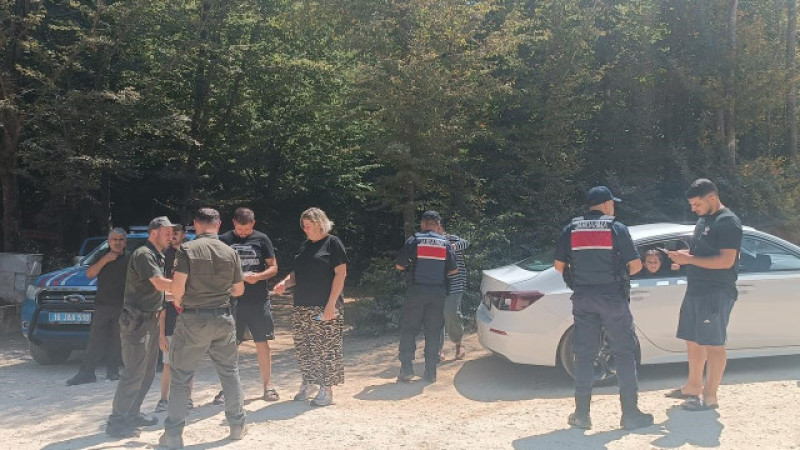 Gemlik'te ormanlarda dronlu denetim