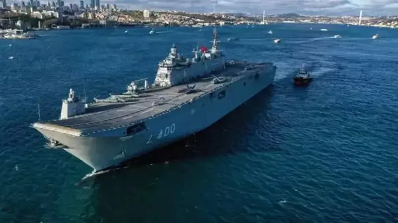 Zafer Bayramı’na özel sürpriz: TCG Anadolu seferde