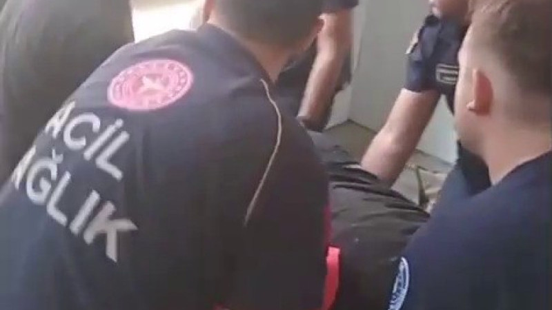 Bursa’da asansörde korkulu anlar