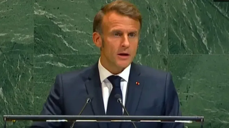 Macron BM kürsüsünde dünyaya ilan etti!