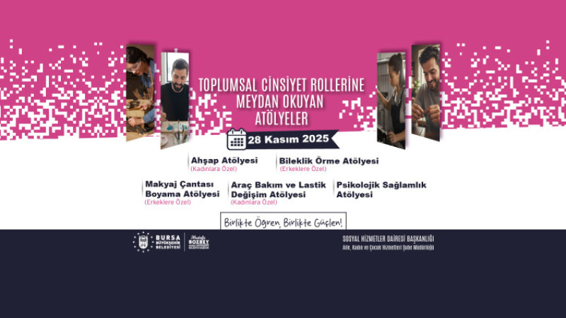 Bursa’da kadına şiddete karşı farkındalık atölyeleri başlıyor