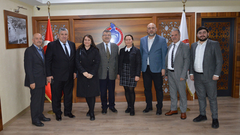 BAL-GÖÇ Genel Başkanı Prof. Dr. Emin Balkan Başkan Aydın‘ı Ziyaret Etti.