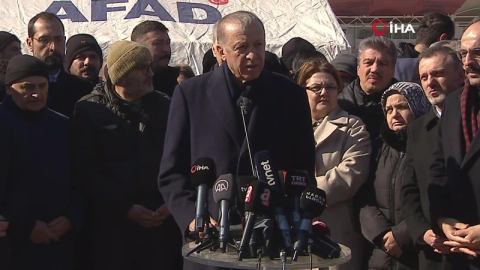 Cumhurbaşkanı Erdoğan deprem bölgesinde!