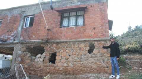 Depremde şaşırtan görüntü