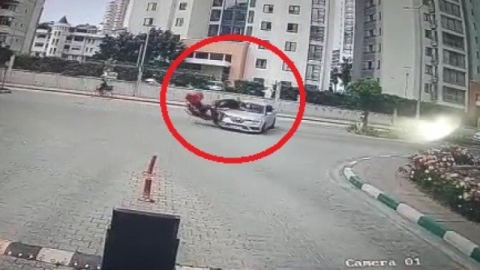 Bursa'da motosiklet sürücüsü böyle ölümden döndü