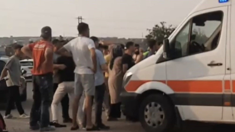 Bursa'da kazanın ardından yumruklu kavga