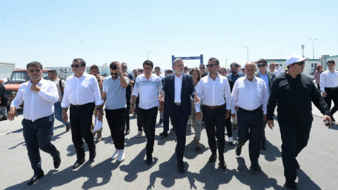 Bursa iş dünyası Hatay’da kurulan 'BTSO Geçici Yaşam Alanı’nı ziyaret etti