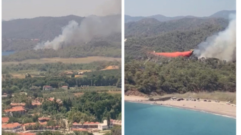 Fethiye’de orman yangını