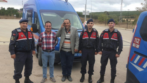 Bursa’da tır şoförünün kaybettiği arkadaşını jandarma buldu