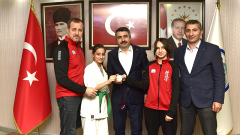 Başkan Yılmaz şampiyonaları ağırladı