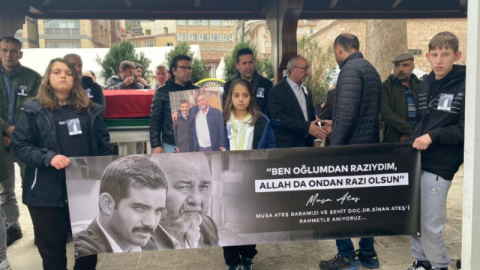 Sinan Ateş’in babası Musa Ateş son yolculuğuna uğurlandı