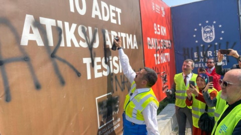 İYİ Parti Bursa’dan sprey boyalı protesto!