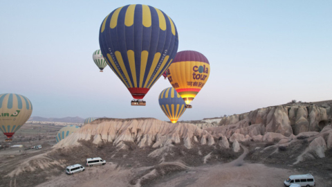 Kapadokya’yı 9 günde 240 bin kişi ziyaret etti