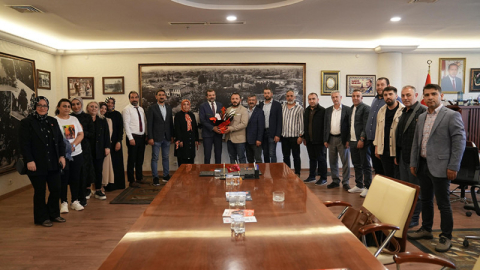 Başkan Işık'a ziyaretçi akını