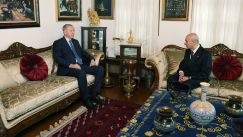 Cumhurbaşkanı Erdoğan, MHP Lideri Bahçeli’yi ziyaret etti