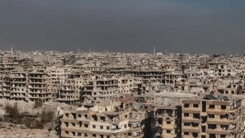 Şam'da savaşın yıkıcı izleri!