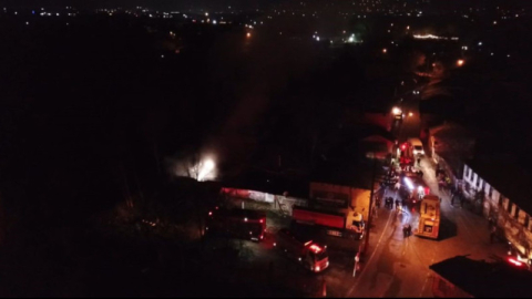 Bursa'da çiftlikte korkutan yangın