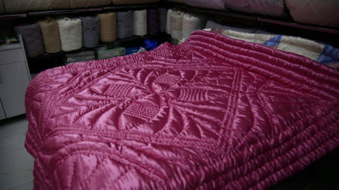 Soğuk ayların göz bebeği; el işi yorgan