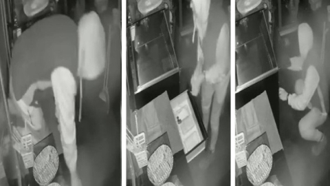 Bursa'da kameranın önünde kasayı soydular...