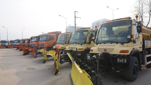 Büyükşehir karla mücadeleye hazır