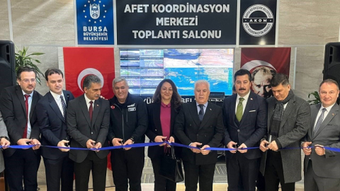 Bursa'da Afet Koordinasyon Merkezi hizmete açıldı