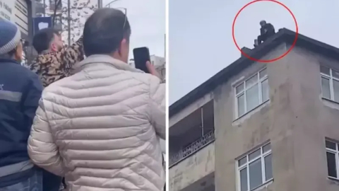 İntihar için çatıya çıkan şahsın isteği yürek burktu!