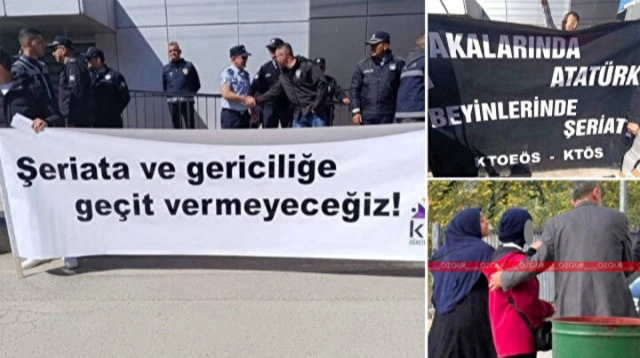 Başörtülü öğrenciyi okula almadılar, o da yetmedi bakanlık yetkilisini kapıdan kovdular