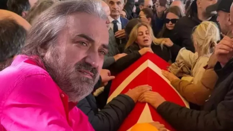 'Kuzey'in oğlu'na veda! Eşinin feryadı yürekleri dağladı