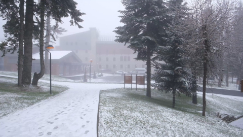 Uludağ'a Nisan karı sürprizi!