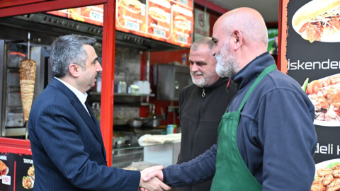 Başkan Yılmaz komşu ziyaretlerinde...