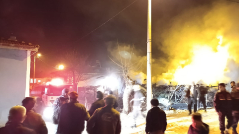 Bursa'da bir köye korku yaşatan yangın!