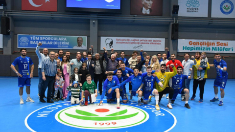 Nilüfer Belediyespor final için avantaj yakaladı