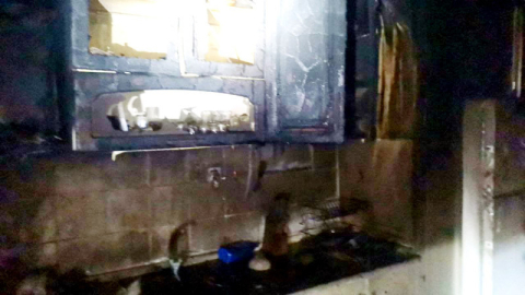 Bursa'da ocakta unutulan yemek yangına sebep oldu